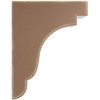 Ekena Millwork 5 1/4"W x 8 1/2"D x 11"H Bedford Wood Vintage Decor Bracket, Weathered Brown BKTWD05X09X11BEBR